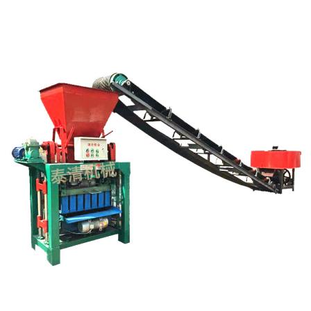 Production of TZ4-40 unburned brick making machine and concrete cushion block machine for cast-in-place buildings on public railways