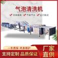 Full automatic bubble cleaning machine for jujube and winter jujube. High pressure spray cleaning equipment at the center of the soybean cleaning assembly line