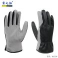 Rongzhituo pig skin elastic half leather knitted breathable cuffs, soft pig anti-static labor protection, horticultural non-skid gloves