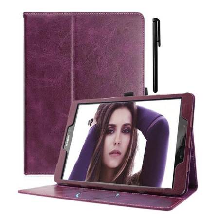 Suitable for Samsung Galaxy Tab s3 flat leather case, 9.7-inch solid color bracket leather case, flip flat case