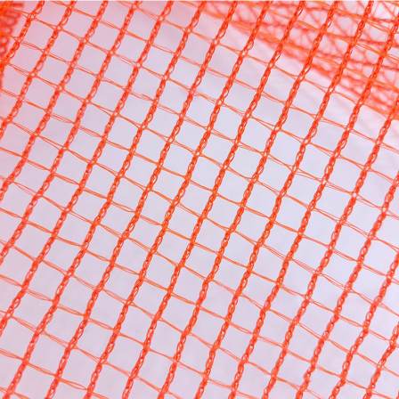 Fire retardant warning net, orange red building road fence net, flexible wind and dust suppression net