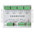 Four multi-channel analog quantity transmitter Four in four out weighing amplification acquisition card Resistance Strain gauge 10v20mA