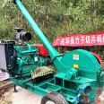 Mobile bamboo crusher, bamboo crusher, disc type small bamboo slicer, paper cutting equipment, Guangjin Machinery