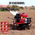 Diesel gasoline micro tiller multifunctional small agricultural soil loosening, weeding, plowing, furrowing, and tillage rotary tiller