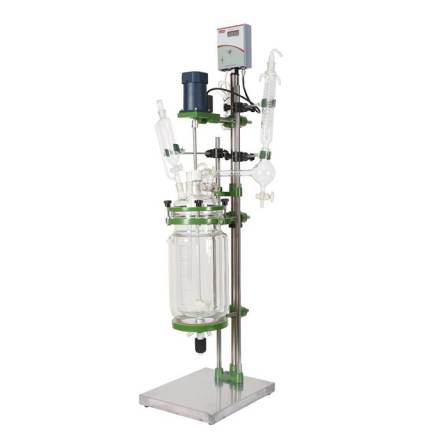 Biochemical instrument SF series laboratory use continuous working lifting double glass reactor