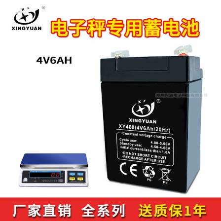Xingyuan Electronic Scale Battery Large Capacity Universal 4v6ah Electronic Scale Battery Platform Scale Special 6v5ah Battery