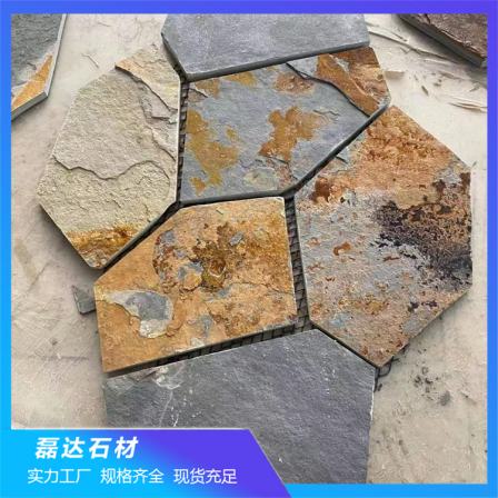 Natural Ice Cracked Ground Paving Stone Scenic Area Ground Paving Fragmented and Jointed Stone Durable Leida