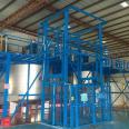 Yingda produces a 9-meter increase in capacity and a 3-ton guide rail hydraulic cargo elevator