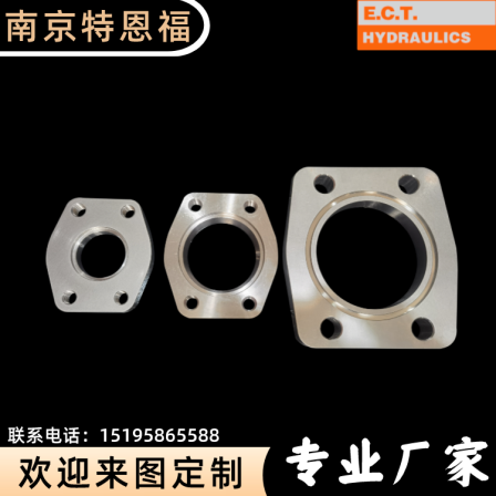 Customized stainless steel material parts for hydraulic system flange cover plate CNC outsourcing processing