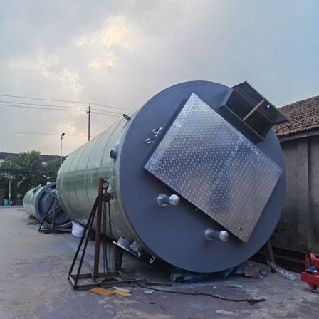 Manufacturing of Buried GRP Barrel for Sewage Lift Pump Station with Corrosion Resistance Remote Intelligent Control