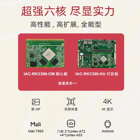 Qiyang RK3399 Ruixin Micro Cortex-a72 Six Core 4G Android Core Board