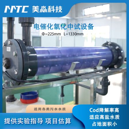 Pilot scale test of electrolytic reaction for COD removal in effluent of electric oxidation reaction equipment