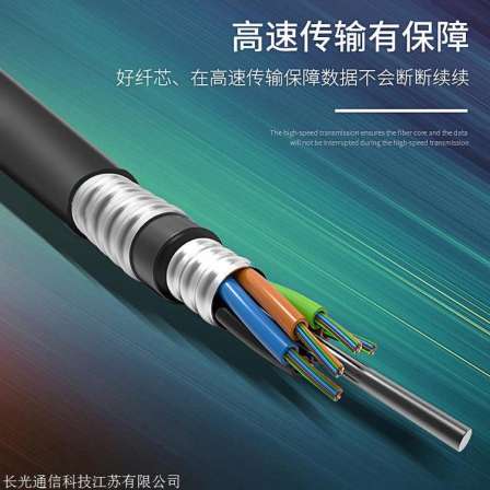 Direct buried pipeline armored optical cable GYTA 48 core outdoor twisted single mode manufacturer communication transmission