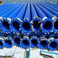 Juxintai Sewage Treatment Internal and External Plastic Coated Anticorrosive Steel Pipe 250um Processing DN800 Pipe Customization