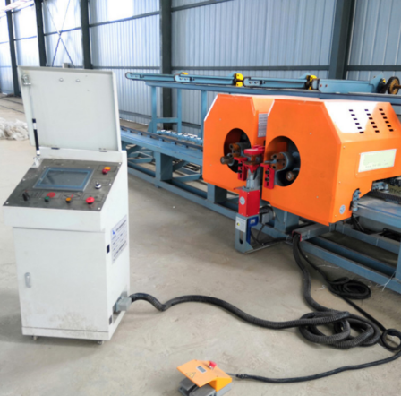 CNC steel bar bending center vertical double head bending equipment with complete specifications, customized according to needs, high efficiency