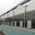 Installation of circular arch type multi-span plastic greenhouse by manufacturer with continuous film and plastic connection for greenhouse greenhouse