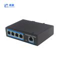 Industrial grade switch 5-port Gigabit Ethernet lightning protection DIN rail POE power supply non managed shunt