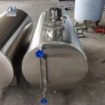 Stainless steel Peanut oil storage tank Horizontal 1000 kg storage tank Methanol ethanol storage seal Corrosion resistance