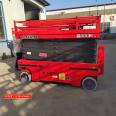 Mobile scissor lift high-altitude work platform electric maintenance vehicle hydraulic cargo elevator traction lifting platform reclaimer