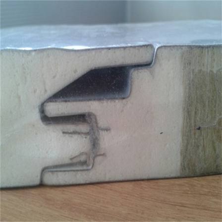 Color steel sandwich rock wool board PU edge sealing composite board rock wool sandwich panel