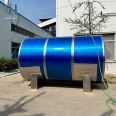 Stainless steel water storage tank, double layer insulation, vertical and horizontal water storage tank, optional large equipment, can be constructed on site