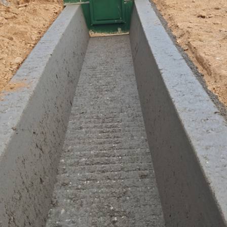 Highway side ditch sliding formwork machine one-time irrigation water channel forming machine tillage irrigation ditch forming equipment