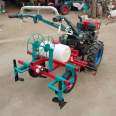 Strawberry and scallion trenching and cultivation machine, rotary tiller, seat walking wheel, hand held corn seeder