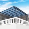 Aluminum alloy canopy, outdoor rainproof balcony, household rural courtyard eaves, sunlight shed, rooftop, small courtyard, roof shading