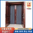 Jingang net folding screen door, Yimeida opposite pull Jingang invisible anti-theft screen door, manual lock, side pull mosquito door