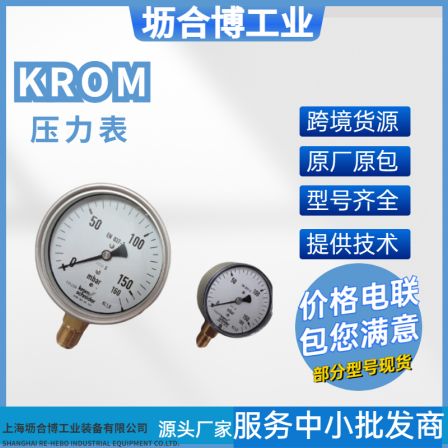 KROM Hockett pressure gauge RFM P10TNB63 connection detection gas pressure switch control