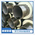 Large diameter foam polyurethane insulation pipeline, Q235 prefabricated directly buried steel pipe, spiral seamless