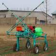 Pedestrian anti slip wheel mountain orchard spraying machine elevated self-propelled spraying machine seat driven four wheel spraying machine