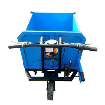 Construction engineering electric handcart transportation tricycle construction site ash pulling brick inclined bucket tipper