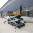 Customized scissor type lifting platform, large tonnage vehicle carrying lifting equipment, warehouse and factory dedicated elevator