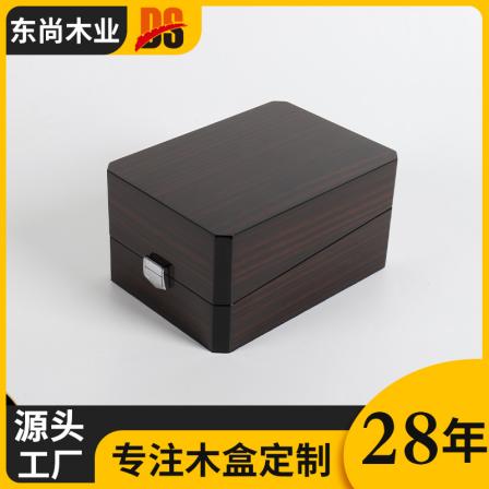Dongshang Wood Industry Wooden Watch Box Storage Box Wooden Box Processing Customized Manufacturer Single Paint Baking