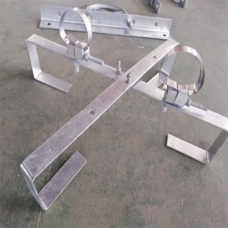 Cross shaped retention rack manufacturer provides 750 type hot-dip galvanized residual cable rack for fixing optical cable hardware poles