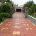 Absorbent brick, red floor tile, construction site, courtyard, red cylinder tile, flat floor tile