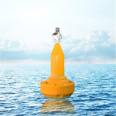 Mooring buoys, steel buoys, ocean docks, water navigation aids, ship docks, anti-collision berthing buoy warning posts