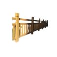 Imitation wood railing, river embankment landscape isolation fence, rural construction, imitation wood grain fence, ancient building guardrail