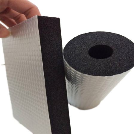 Flame retardant and insulated aluminum foil veneer rubber plastic board, sound-absorbing and fireproof closed cell foam, B1 grade air conditioning duct rubber plastic insulation board