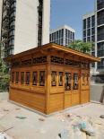 Customized production of anti-corrosion wooden sentries in scenic areas, outdoor movable antique sales booths, ticket booths, and small shops