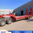 Hydraulic ladder light hook plate transport vehicle with equal width forehead excavator pallet semi trailer with three lines and six axles