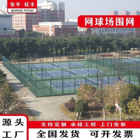 Wangfeng Sports Ground Fence Park Tennis Court Fence Customization 4-meter High Stadium Fence Net Door Installation