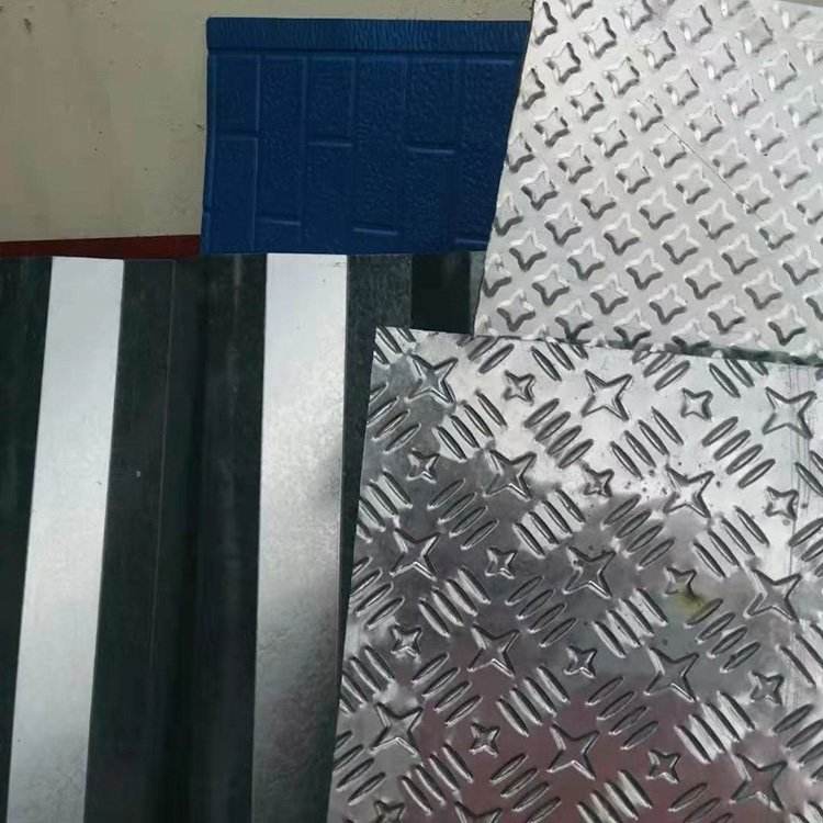 Galvanized Sheet Embossing Machine Steel Plate Carved Metal Flat Surface Pattern Anti slip