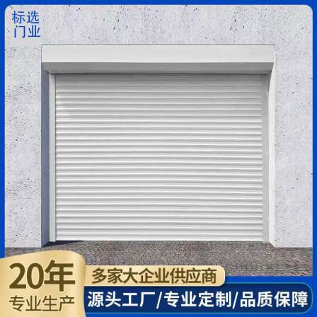 Double layer aluminum alloy shop anti-theft roll gate electric Roller shutter stainless steel wind resistant fireproof anti-theft door Garage door