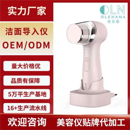Olena Facial Cleansing Introduction Instrument Electric Silicone Facial Cleansing and Washing Instrument Household Facial Cleanser Label Manufacturer