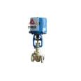 Q941F46-16C DN40 Electric Fluorine Lined Regulating Ball Valve