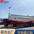 Low density 50 cubic meter bulk cement tank truck, 6-bin flour tank transport semi-trailer