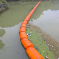 Warning buoy for intercepting water plants on the lake surface and floating discharge for intercepting sewage vessels in river tributaries