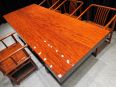 Brazilian solid wood large board table 236 * 100 * 10.3 log mahogany office desk Brazilian rosewood desk